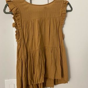 Marshals mustard yellow flowy top